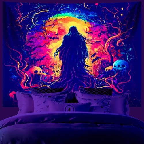 UV Reactive Halloween Tapestry