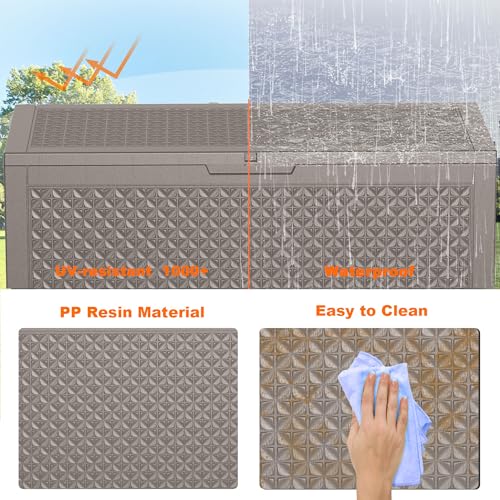 121 Gallon Resin Deck Box