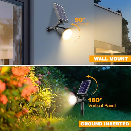 Solar Lights Outdoor Waterproof Spot Lights (4 Count)