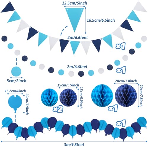 Blue Party Decorations (24 Count)