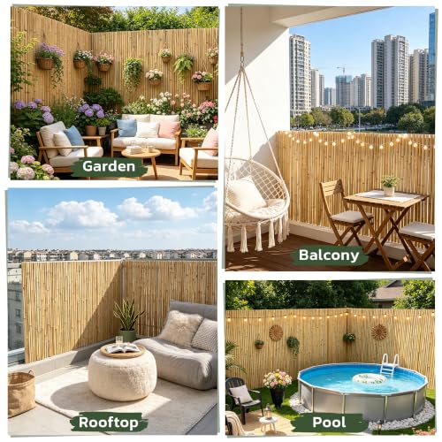 Natural Bamboo Fence (24 Sq Ft)