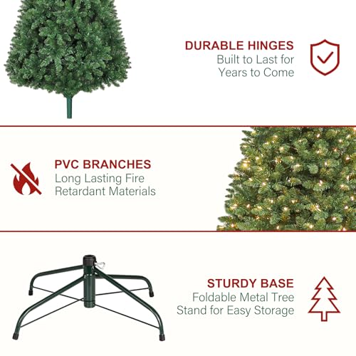 7.5 ft Prelit Christmas Tree with 1