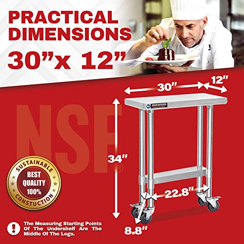 30x12 NSF Stainless Steel Cart
