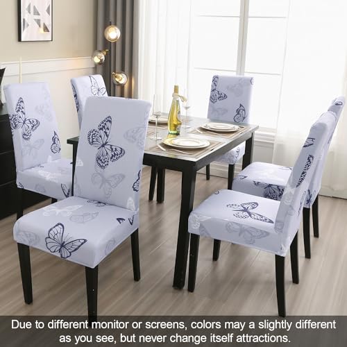 Pattern Chair Covers for Dining Room Set of 6