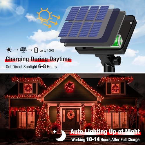 4 Pack Solar String Lights Outdoor (4 Count)