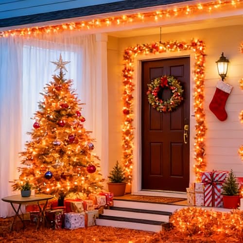 Orange Thanksgiving Mini Lights (100 Count)