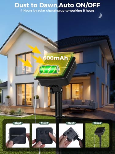 4PACK 33FT 100LEDs Solar Fairy Lights (4 Count)
