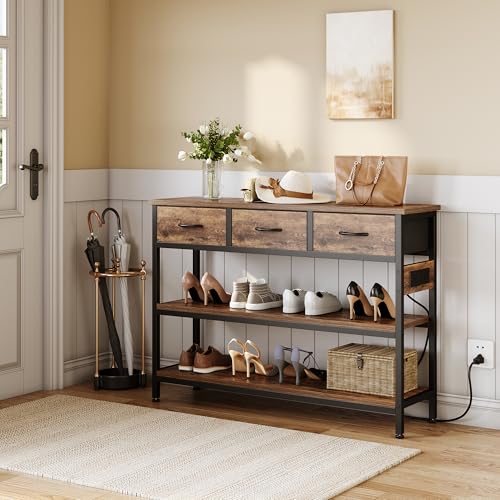 2 Pack Entryway Table with Outlets (2 Count)