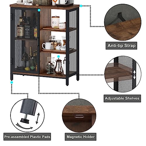 Coffee Bar Cabinet for Home Liquor
