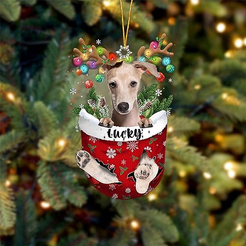 Italian Greyhound Dog Christmas Ornament