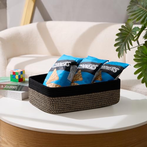 Large Shallow Organizing Baskets 15x11x5.1 Inches (4 Count)