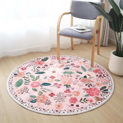 Round Area Rug 6ft Washable (28.2743 Sq Ft)
