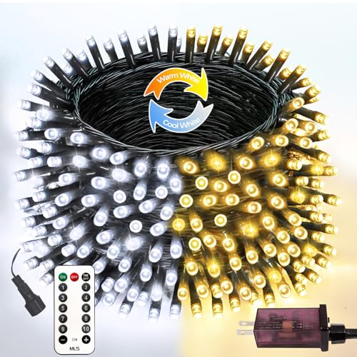 75.8FT Connectable Color Changing Christmas Lights with Remote Timer 200LED