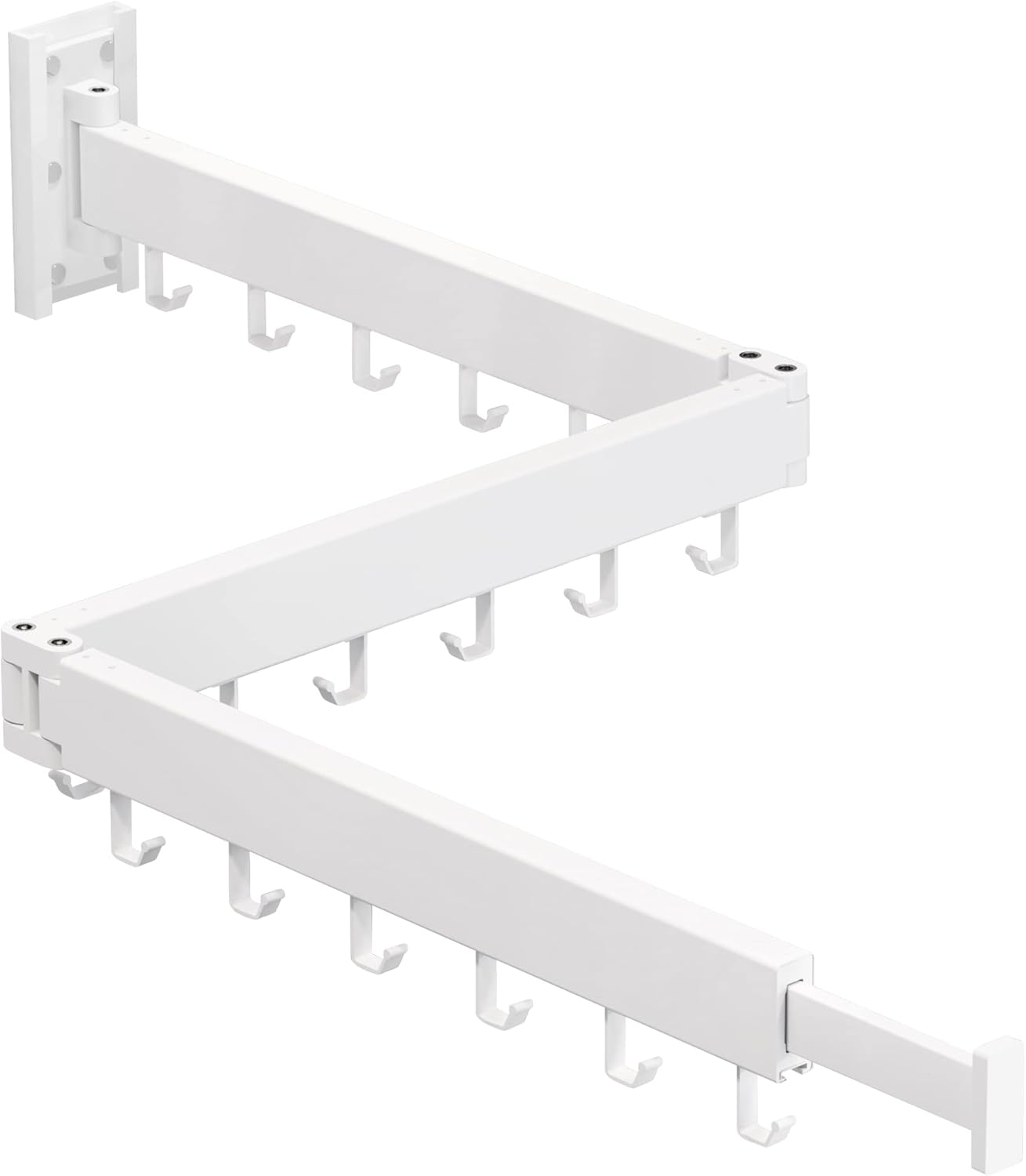 Clothes Drying Rack Wall Mounted,Drying Rack Clothing,Laundry Drying Rack Wall Mount,Collapsible Drying Racks for Laundry,Retractable,Foldable,Clothes Hanger Rack,Clothes Dryer Rack,White Color - NestledHome