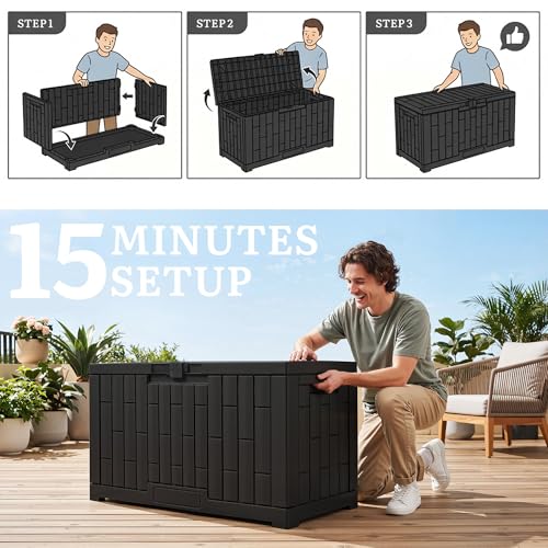 60 Gallon Resin Deck Box