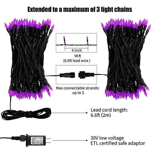 Halloween String Lights Outdoor (98 Foot)