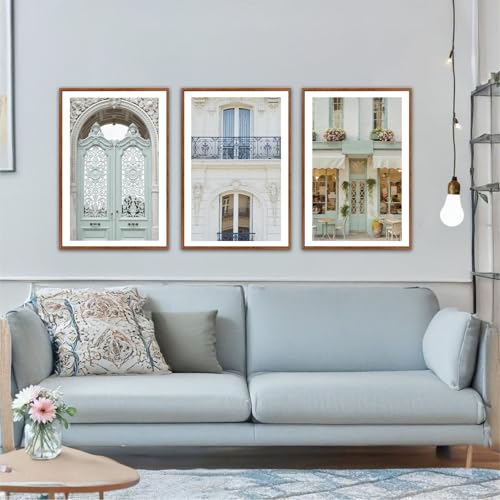 KAlRNE Europe Framed Prints Vintage Italian Large Wall Art (3 Count)