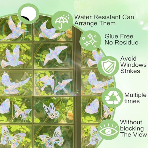 28Pcs Bird Window Strike Prevention