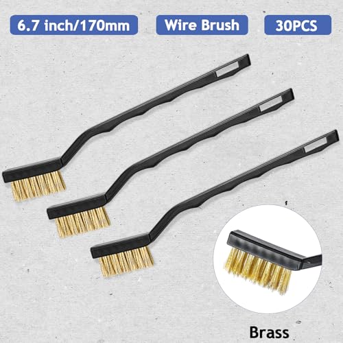 30 Pieces Mini Wire Brush