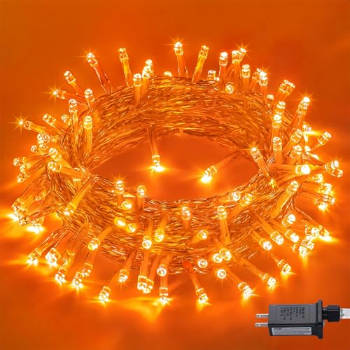 150 LED Orange Halloween Lights Indoor (59 Foot)
