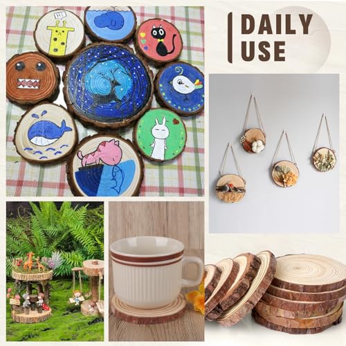 Unfinished Natural Wood Slices 4 (20 Count)