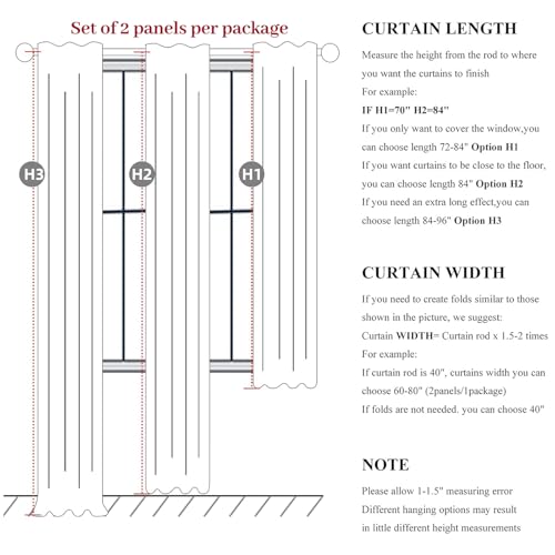 Baby Pink Modern Pinch Pleated Curtains & Drapes 84 Inch Length 2 Panels Set for Living Room (2 Count)