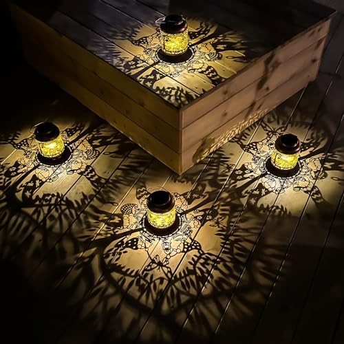 2 Pack Gnomes Solar Lanterns Outdoor Waterproof (2 Count)