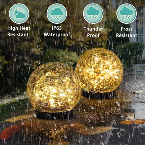 4 Pack 3.9" Solar Garden Lights Outdoor Waterproof (4 Count)