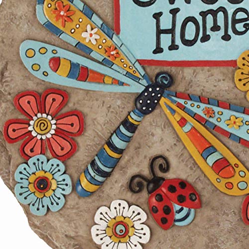 Garden Décor Home Sweet Dragonfly Stepping Stone