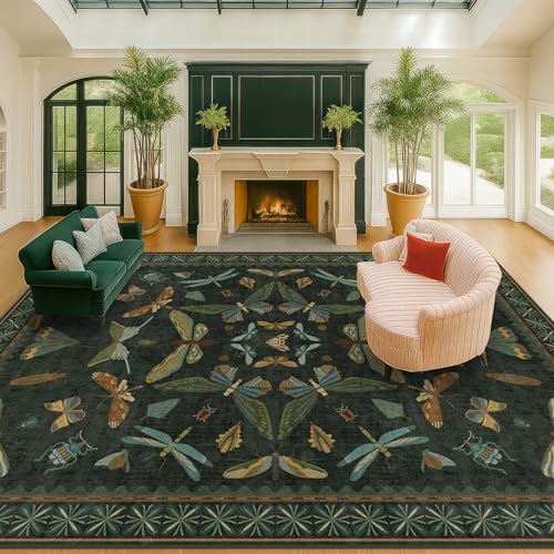 Green Living Room Rug (140 Sq Ft)