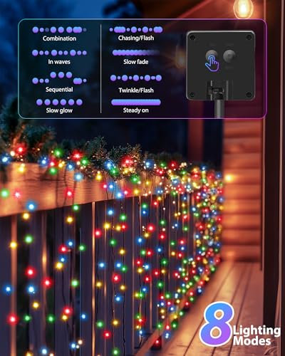 2 Pack Solar String Lights Outdoor (2 Count)
