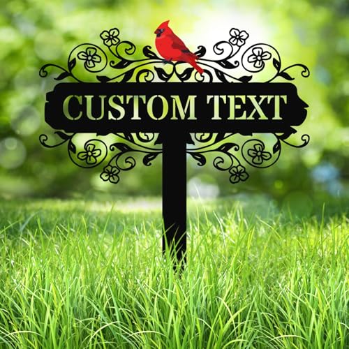 Personalized 12in Metal Garden Signs