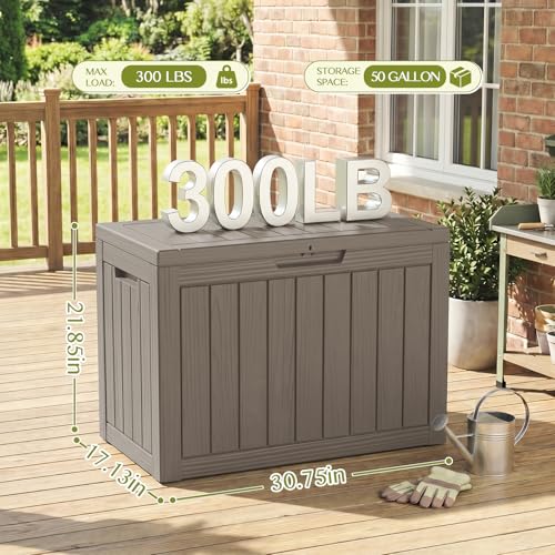 50 Gal Package Delivery Box Lockable Outdoor Storage Box
