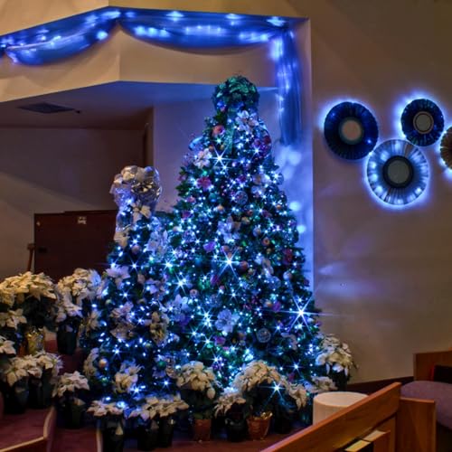 3 Pack Fairy Lights Battery Operated with Remote Xmas Twinkle Lights Blue (3 Count)