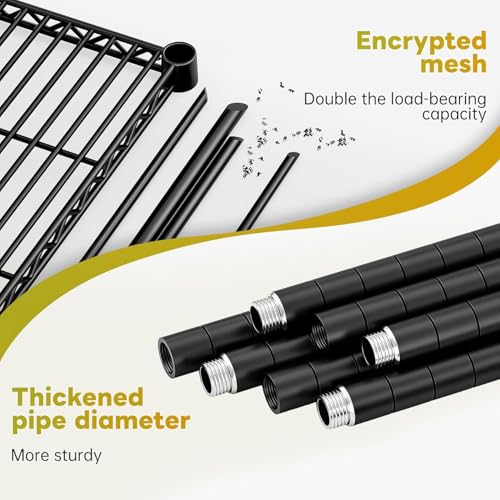 Heavy Duty 5 Tier Storage Shelves (2 Count)