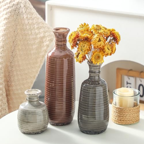 Ceramic Vases Set of 3 (3 Count)
