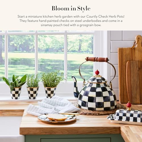 Enamel Herb Pot Set (3 Count)