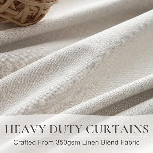 Curtains 60 Inch Length Extra Wide Pinch Pleated Black Out 90 Inch Long for Living Room