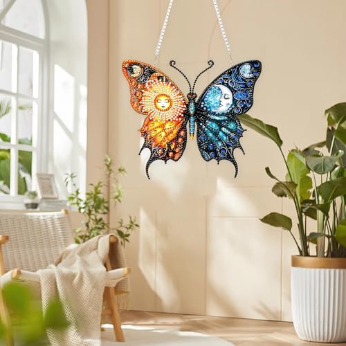 DIY Sun Moon Diamond Painting Hanging Ornament
