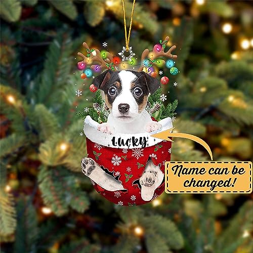 Jack Russell Terrier Dog Christmas Ornament