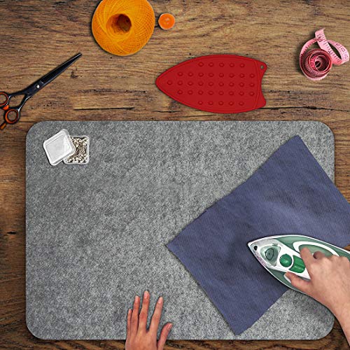 24" x 18" Wool Pressing Mat 100% New Zealand Felted Wool Ironing Mat Pad Blanket for Quilter (432 sq inch)