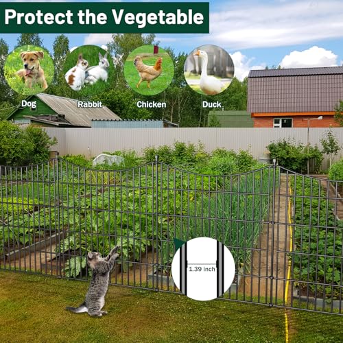 No Dig Dog Fence Outdoor for Yard (78.66 Sq Ft)