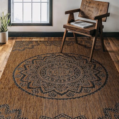 Outdoor Rug 5x7 Modern Area Rugs for Indoor and Outdoor Patios and Porches
