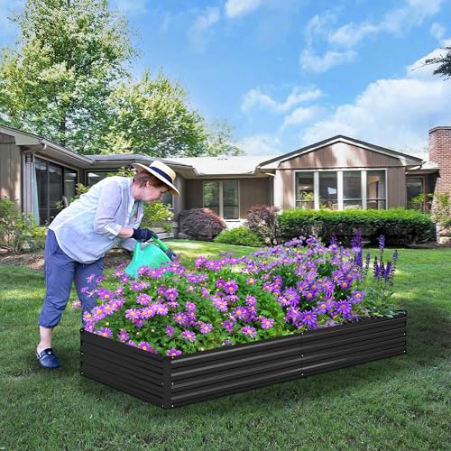 12x4x1.5ft Galvanized Raised Garden Bed