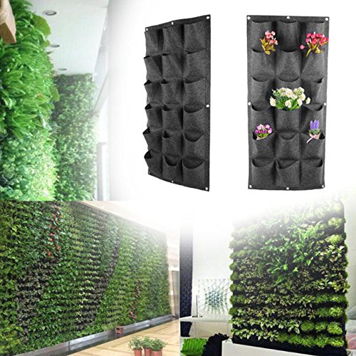 18 Pockets Wall Planter Breathable Vertical Garden Planter Grow Bag