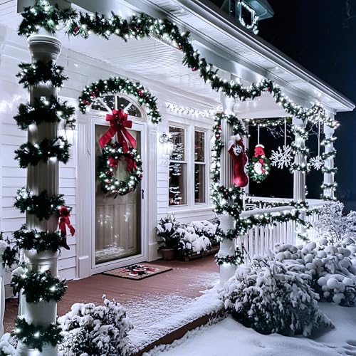 66ft 200 LED White Christmas String Lights Indoor Outdoor Plug in (66 Foot)