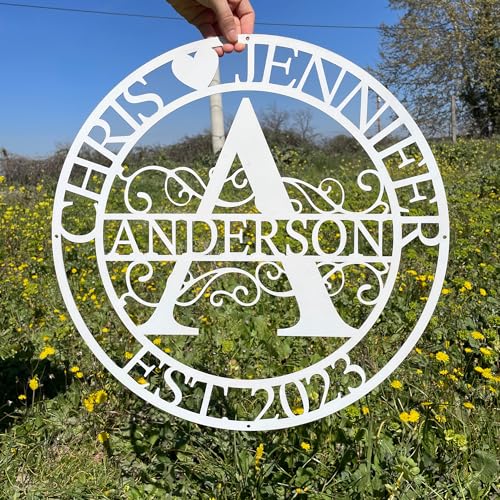 Personalized Family Name Sign with Heart