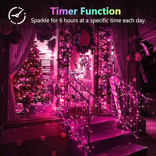 4 Pack 60 LED Fairy Lights Battery Operated with Timer