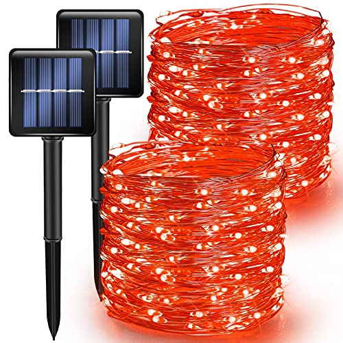 Red Solar String Lights Outdoor