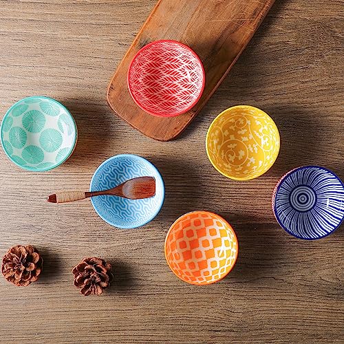 Ceramic 4 OZ Dipping Bowls Set of 6 (6 Count)